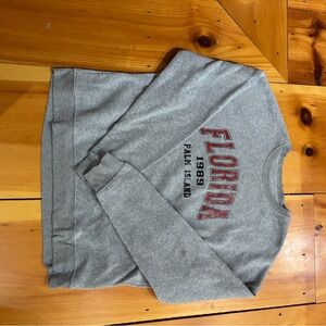 Gray Florida Print Men's Sweater